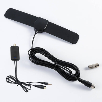 USB Powered High Gain Active Indoor Digital HD TV Antenna with Signal Amplifier