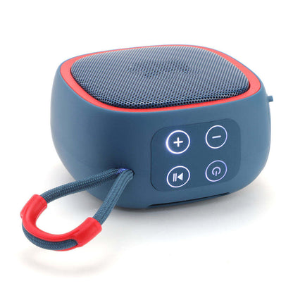 3W Portable Mini Bluetooth Speaker, ABS Outdoor Wireless Audio with LED Light & TF Card Slot