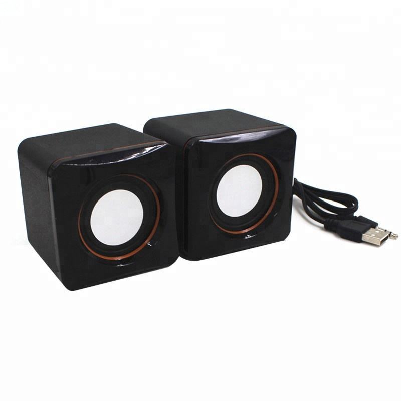 Dual 2W USB Powered Mini Stereo Computer Speakers with Built-in Amp & Multi Playback Support