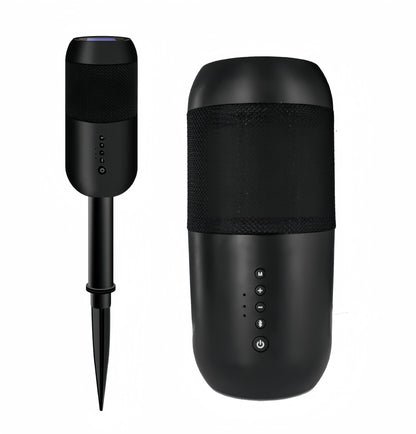 2Pcs Waterproof Outdoor Bluetooth Garden Speaker with Ground Stake, TWS Sync Up to 100 Units