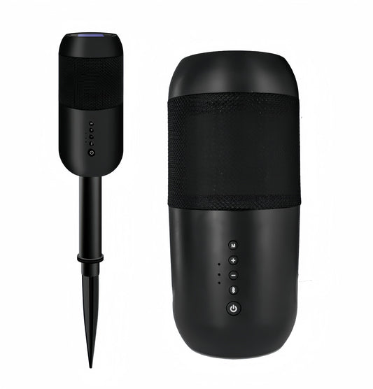 2Pcs Waterproof Outdoor Bluetooth Garden Speaker with Ground Stake, TWS Sync Up to 100 Units