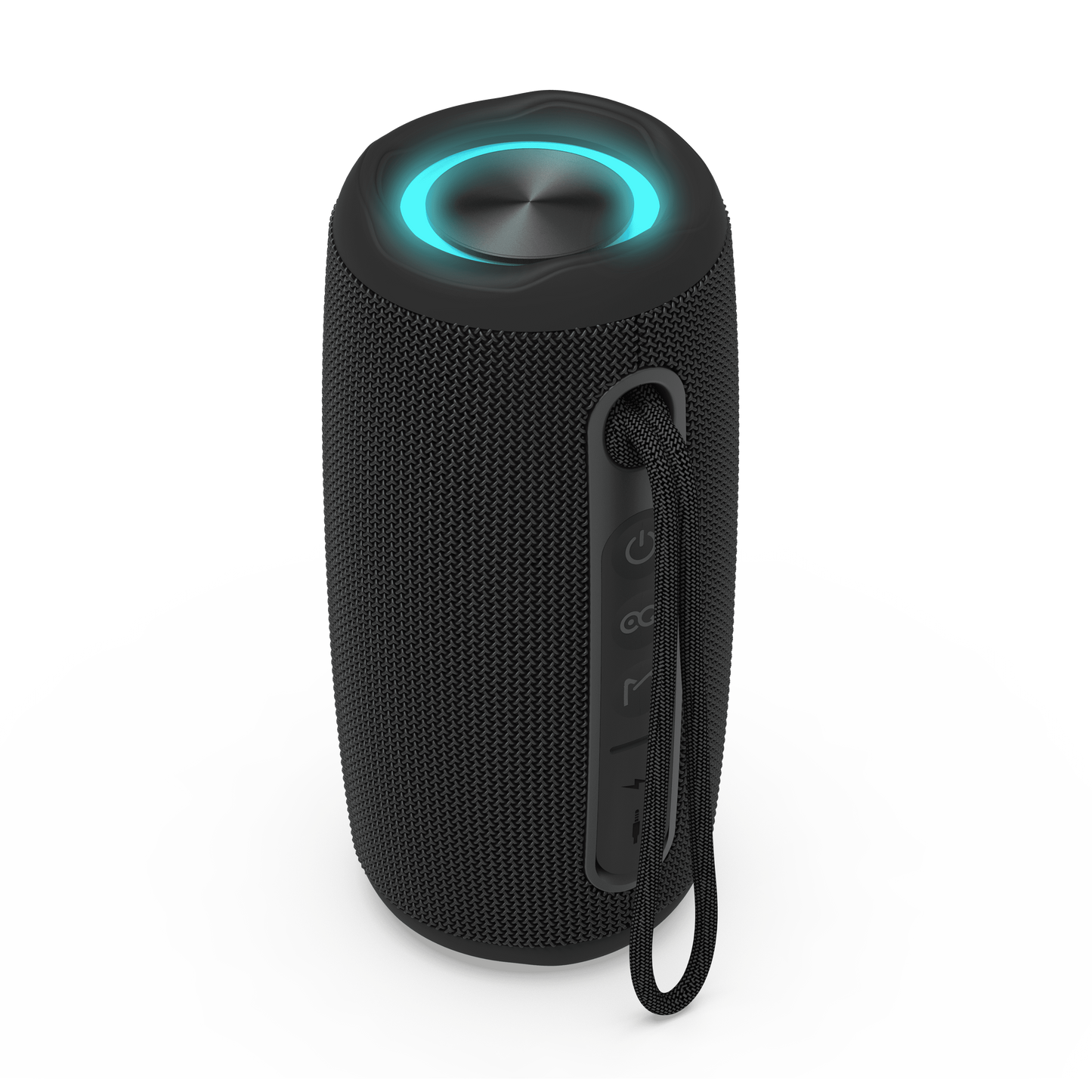 IPX6 Waterproof TWS Portable Bluetooth 5.3 Speaker with Colorful LED Lights & Carry Strap